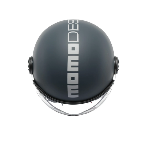 Momo Design FGTR Classic Candy Casco Jet Ottanio Opaco Grigio Bianco – ECE 22.06 ABS Visiera