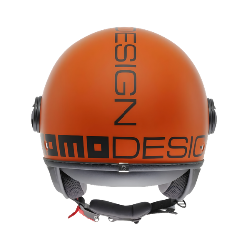 Momo Design Momo Design FGTR Classic Casco Jet Arancione Opaco Nero – ECE 22.06 Visiera Carbonio Nero Caschi da moto - Moon Bike - Vista 4