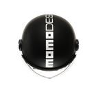 Momo Design FGTR Classic E2206 Casco Jet Nero Opaco/Bianco – Mono ECE 22.06