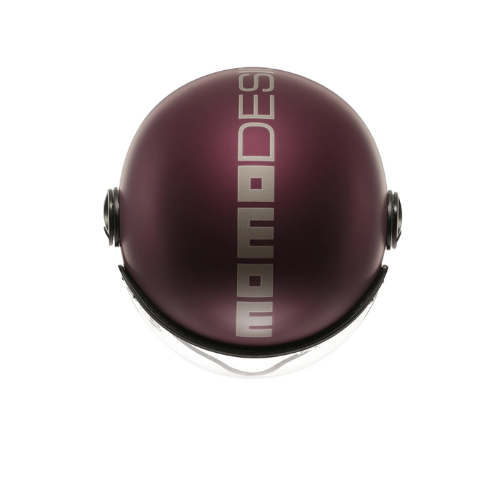 Momo Design FGTR EVO E2206 Casco Jet Amarena Opaco Silver – Doppia Visiera Parasole