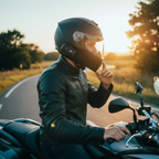 MotoLine Auricolare Bluetooth Casco Moto Wireless IPX6 – Assistente AI, 12h Autonomia Interfoni - Moon Bike - Vista 8