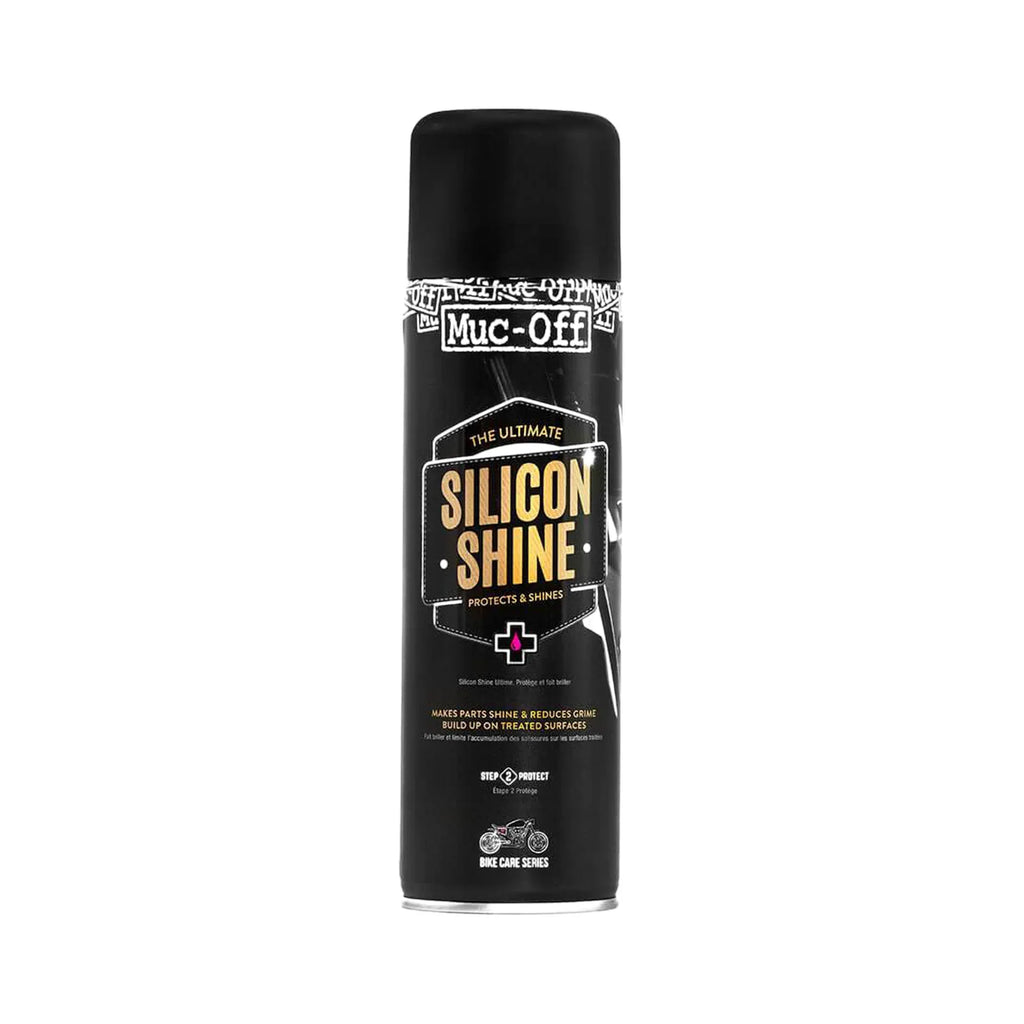 Muc-Off Motorcycle Silicon Shine 500ml Spray al Silicone Protettivo e Anti-Attrito, codice 53168 — Muc-Off