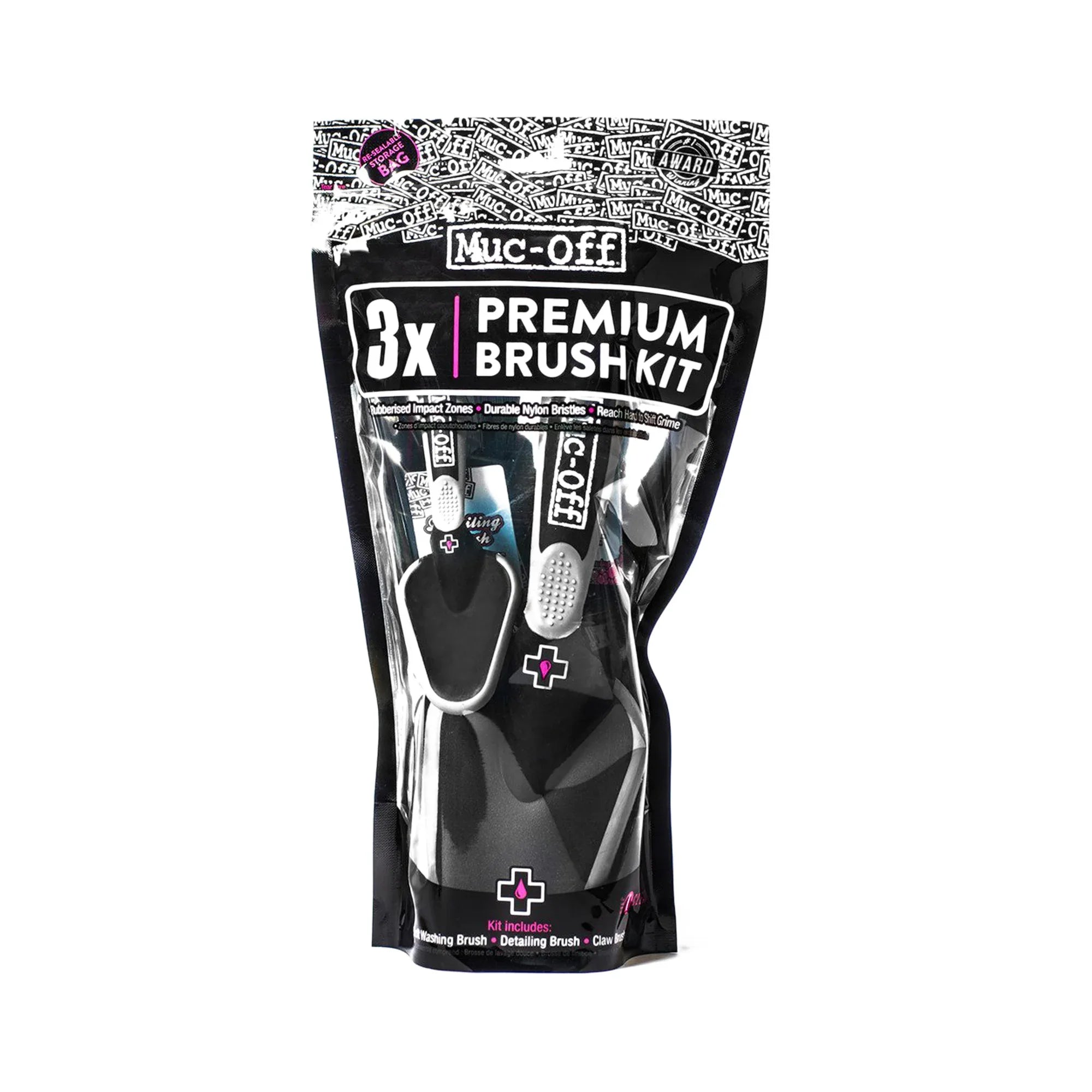 Muc-Off 3X Premium Brush Kit Prodotti Pulizia Moto