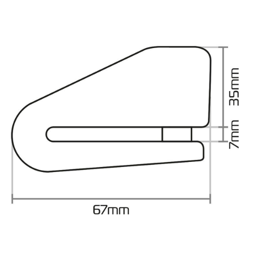Oxford Alpha XA14 Bloccadisco 14mm con Allarme 110dB – Antifurto Moto Giallo Antifurti - Moon Bike - Vista 4