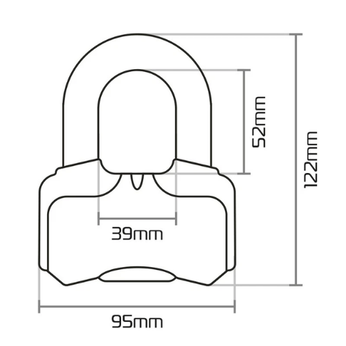 Oxford Nemesis OF33 Bloccadisco 16mm – Antifurto Moto Sold Secure Gold Antifurti - Moon Bike - Vista 4