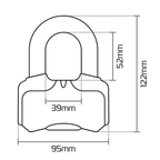 Oxford Nemesis OF33 Bloccadisco 16mm – Antifurto Moto Sold Secure Gold Antifurti - Moon Bike - Vista 4