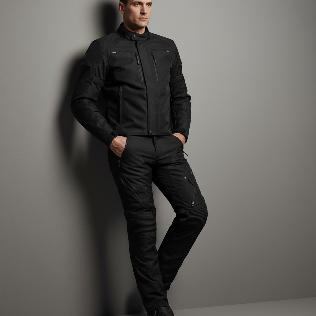Pantaloni Moto Hevik Centaurus 3 Strati Uomo Nero - Moon Bike - Vista 6
