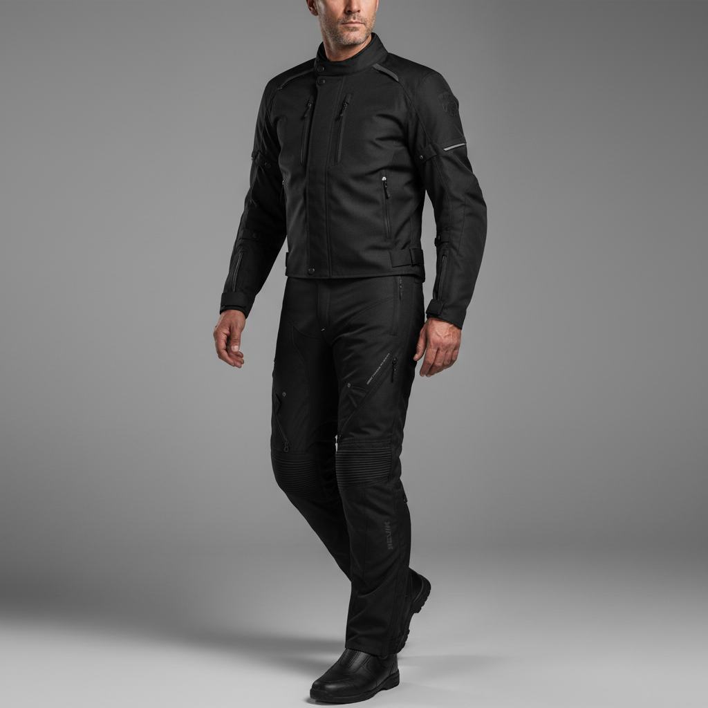 Pantaloni Moto Hevik Centaurus 3 Strati Uomo Nero - Moon Bike - Vista 5