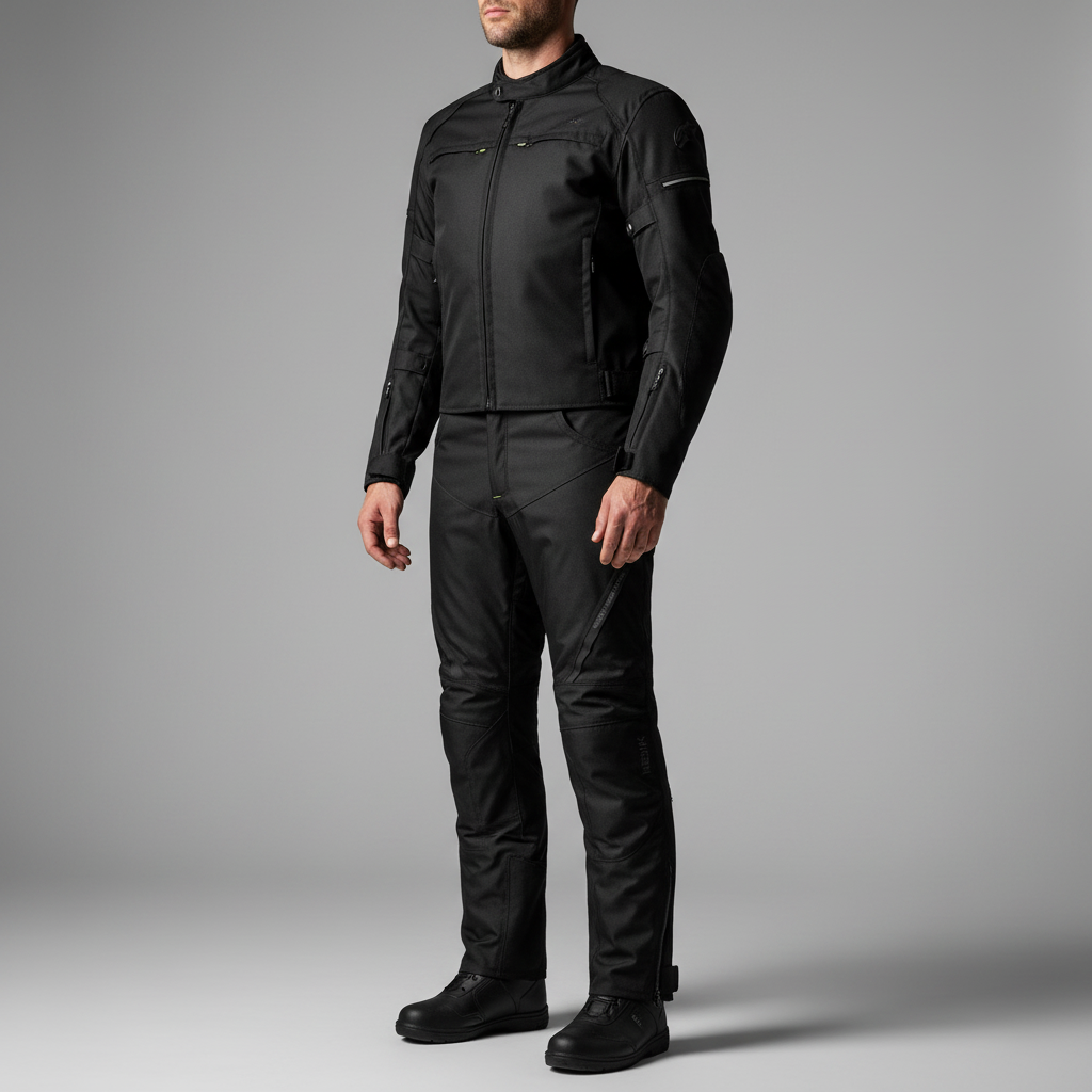 Pantaloni Moto Hevik Stelvio Light Uomo Nero