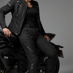 Pantaloni Moto Hevik Stelvio Touring Donna Nero