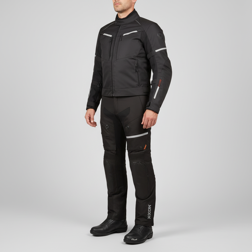 Pantaloni Moto Hevik Titanium 3 Strati Uomo Nero