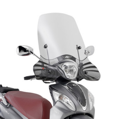 Parabrezza Kappa KD6116ST Trasparente 46x68 cm – Kymco People One 125/150 (2013-2025) Parabrezza - Moon Bike - Vista 1