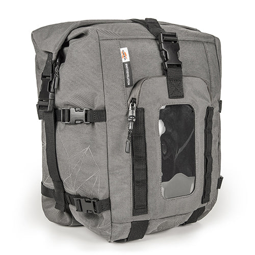 Kappa RA315 Borsa Serbatoio Trasformabile Zaino Moto 20L – Magnetica Impermeabile Roll Top Trasparente - Moon Bike - Vista 1
