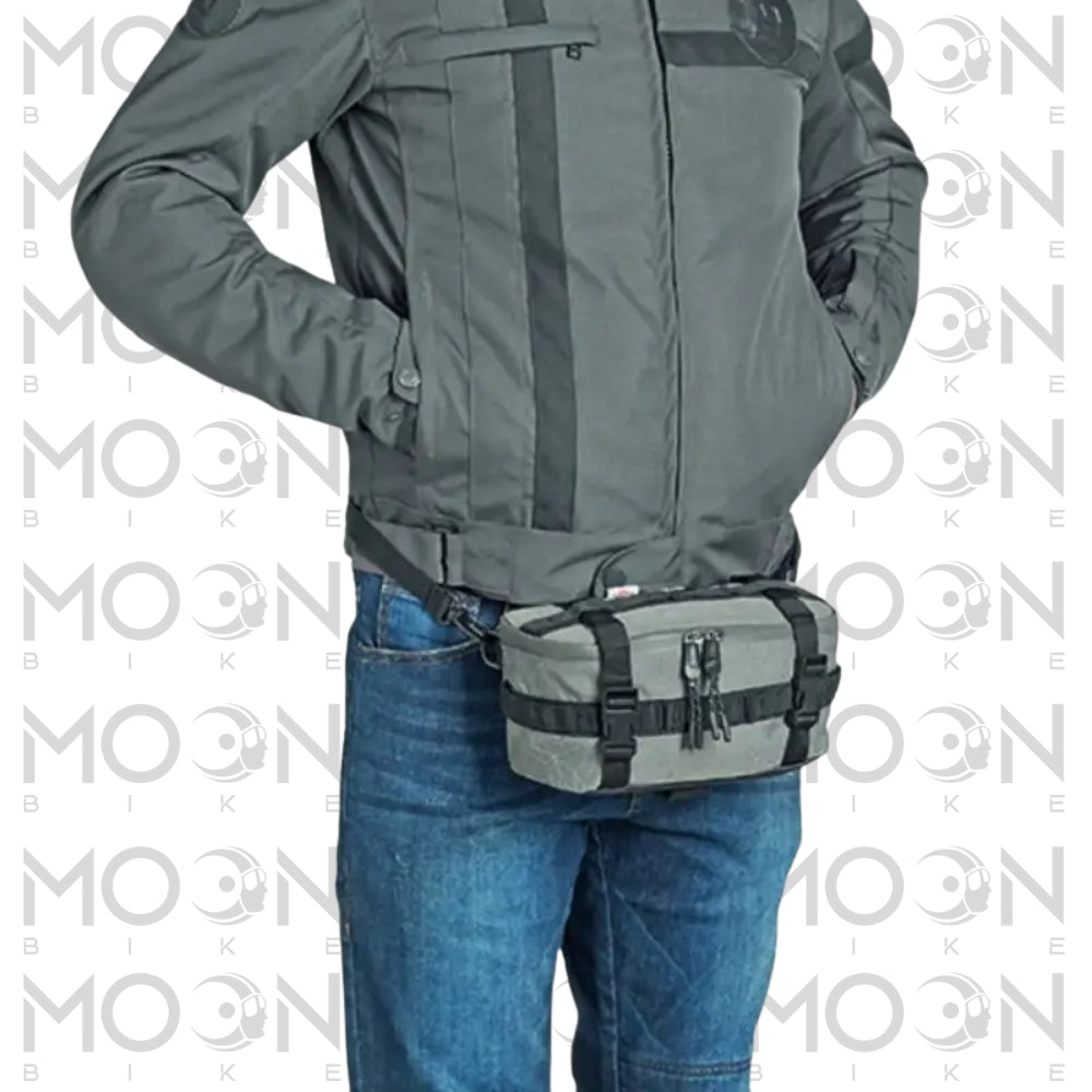 Borsello da Manubrio Kappa 3 Litri – Borsa Moto Universale Idrorepellente con Sistema M.O.L.L.E.