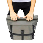 Borsa da sella Kappa RA319 grigia con chiusura MML