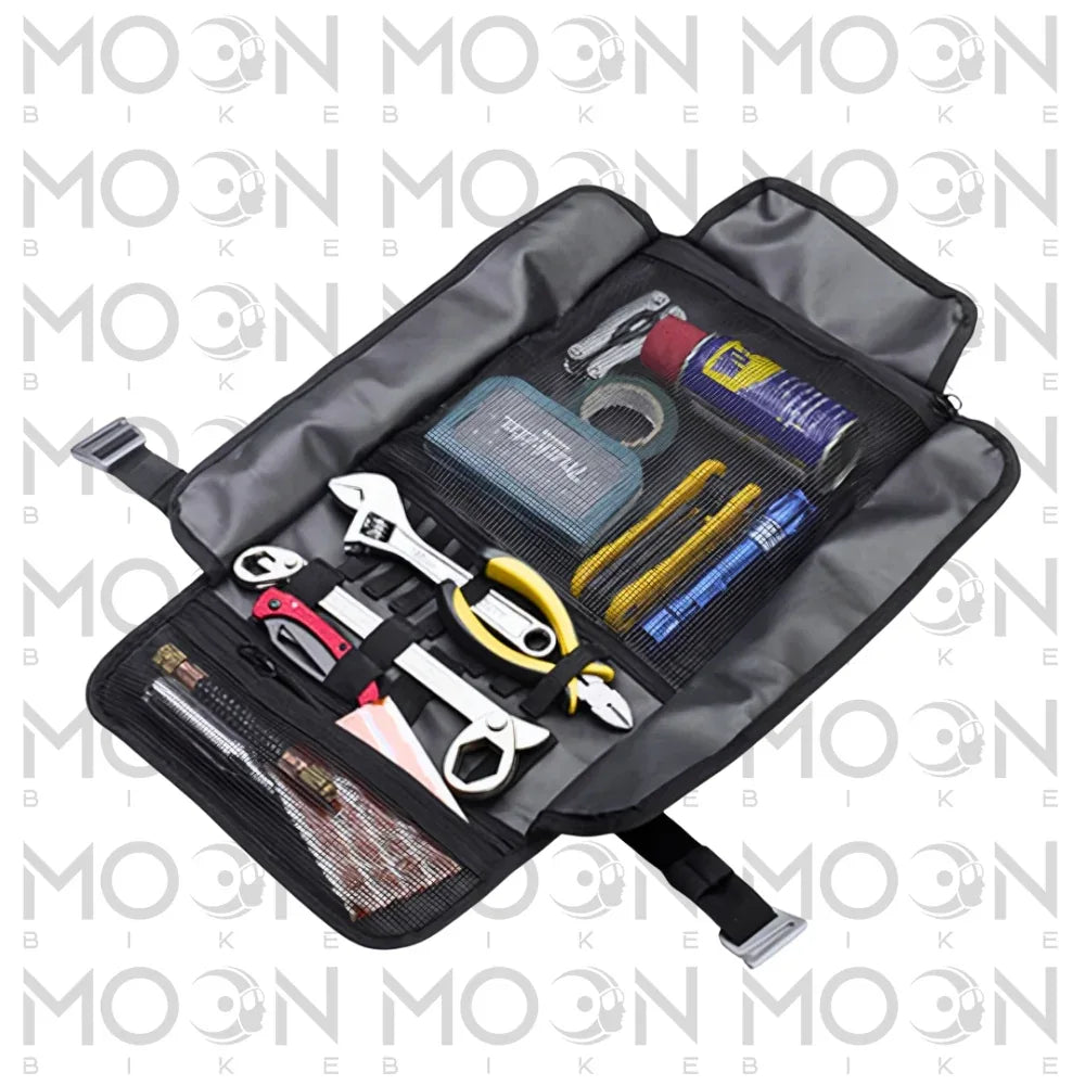 Borsello Porta Attrezzi Moto Kappa RB102 Rambler Café Racer Scrambler Custom Verde Oliva - Borsa Tool Bag Universale