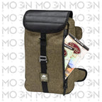 Kappa Moto Borsa Serbatoio Moto Kappa RB103 Rambler 7 Litri Café Racer Scrambler Custom Verde Oliva - Tank Bag Magnetica Universale Nero Stoccaggio e carico per veicoli - Moon Bike - Vista 2
