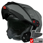 Casco Modulare Flip-Up P/J ECE 22.06 SMK Gullwing Grigio Chiaro, articolo 161302 — Moon Bike