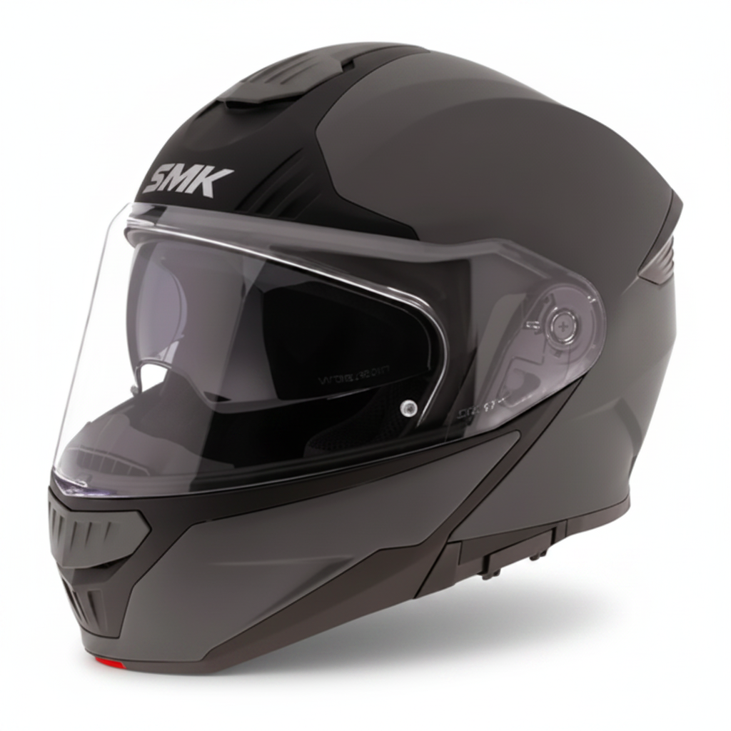 SMK Gullwing Grigio Matto – Casco Modulare Flip-Up P/J ECE 22.06