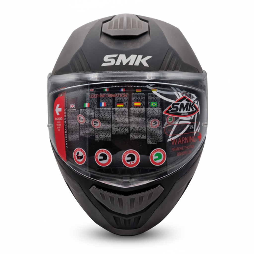 SMK Gullwing Grigio Matto – Casco Modulare Flip-Up P/J ECE 22.06