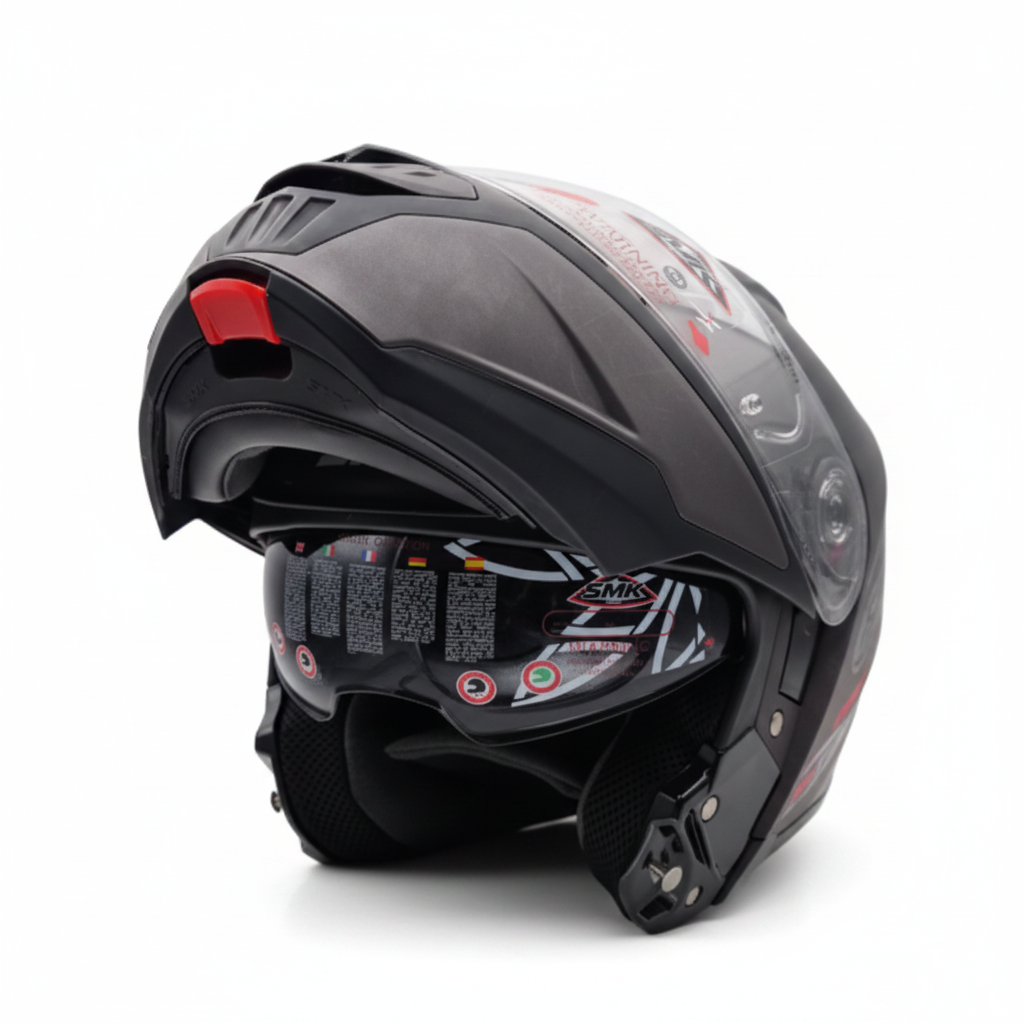 SMK Gullwing Grigio Matto – Casco Modulare Flip-Up P/J ECE 22.06