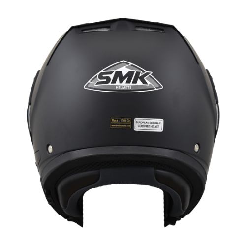 SMK Hybrid EVO Nero Opaco – Casco Modulare 5in1 P/J - Moon Bike - Vista 2