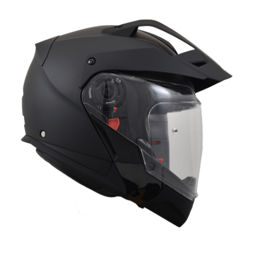 SMK Hybrid EVO Nero Opaco – Casco Modulare 5in1 P/J - Moon Bike - Vista 3