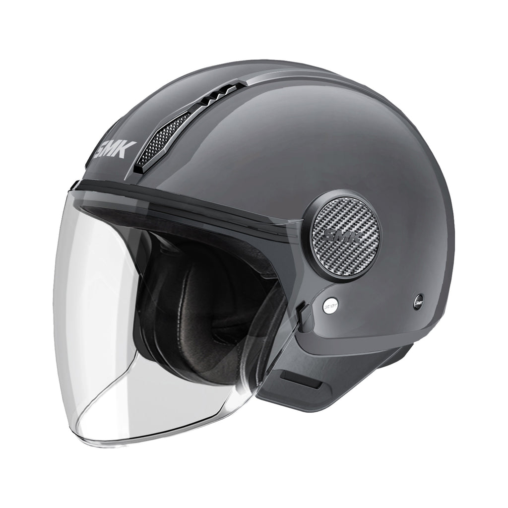 SMK Laminar Casco Jet Grigio Scuro – ECE 22.06 - Moon Bike - Vista 1