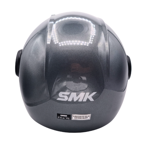 SMK Laminar Casco Jet Grigio Scuro – ECE 22.06 - Moon Bike - Vista 3