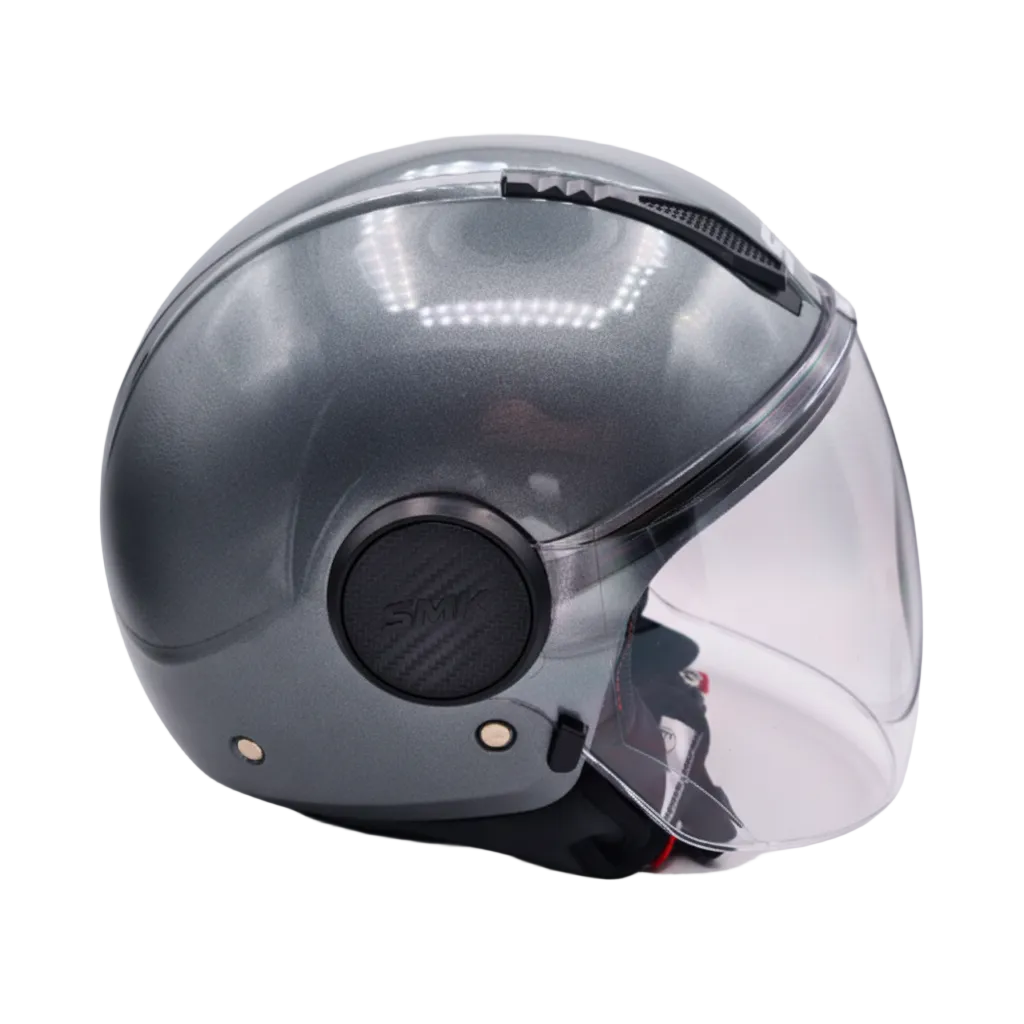 SMK Laminar Casco Jet Grigio Scuro – ECE 22.06 - Moon Bike - Vista 5