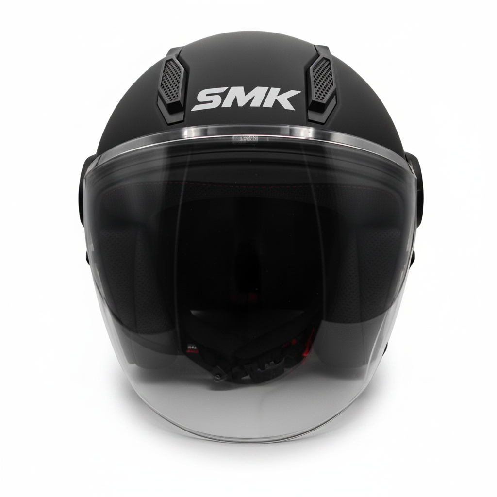 SMK Laminar Casco Jet Nero Opaco – ECE 22.06