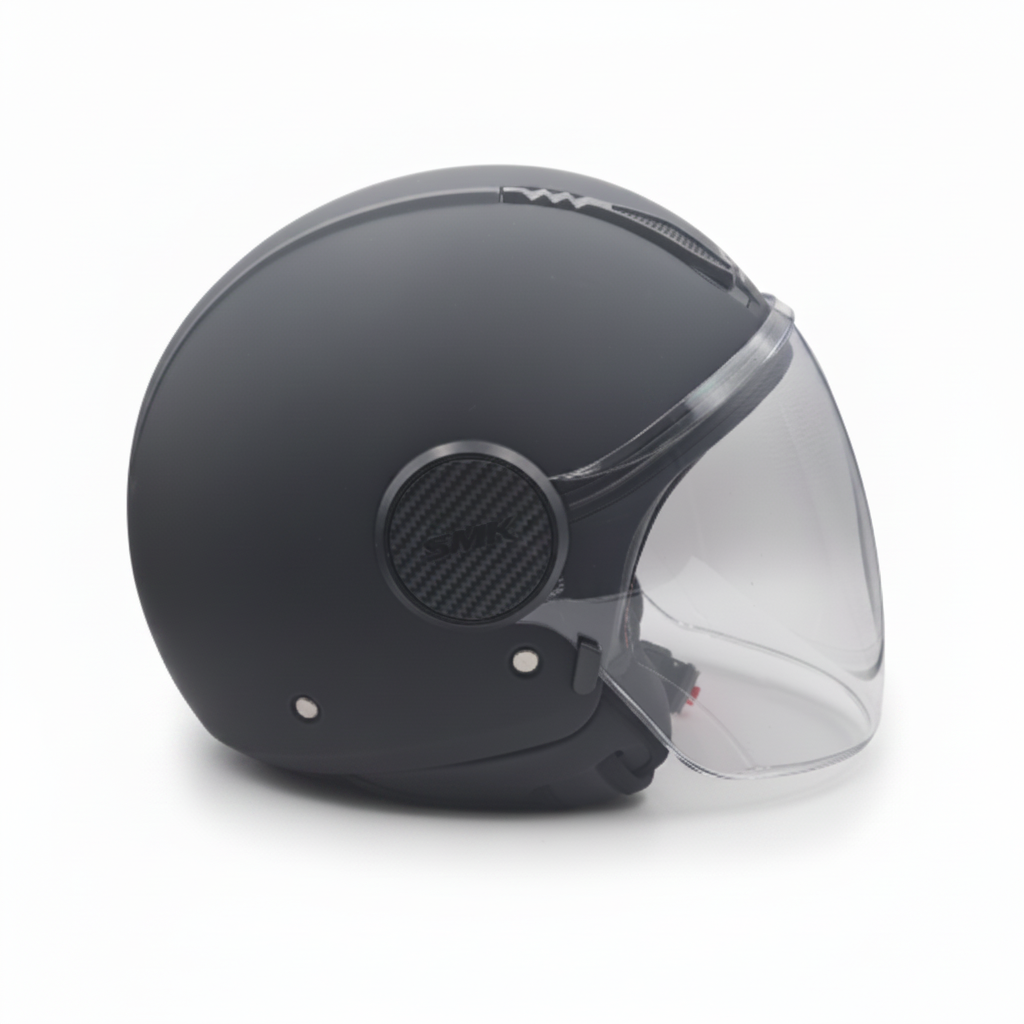 SMK Laminar Casco Jet Nero Opaco – ECE 22.06