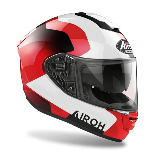 Airoh ST.501 Dock Casco Integrale Rosso Lucido – HPC ECE 22.05 Pinlock & Parasole (Taglia L)