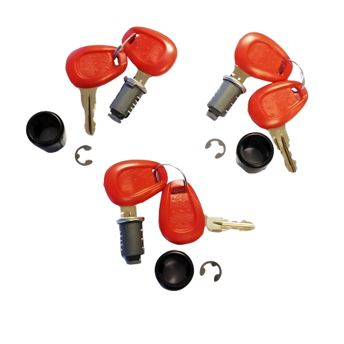 Set 3 Chiavi + Kit Unificazione Serrature Kappa K502 per Valigie e Bauletti