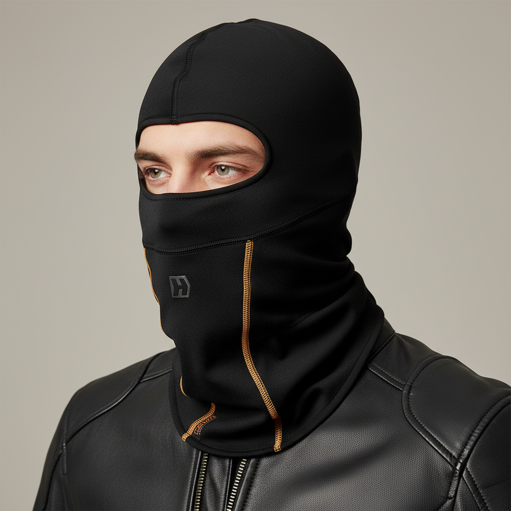 Sottocasco Balaclava Hevik Neoprene Nero Scaldacollo e Sottocasco - Moon Bike - Vista 4