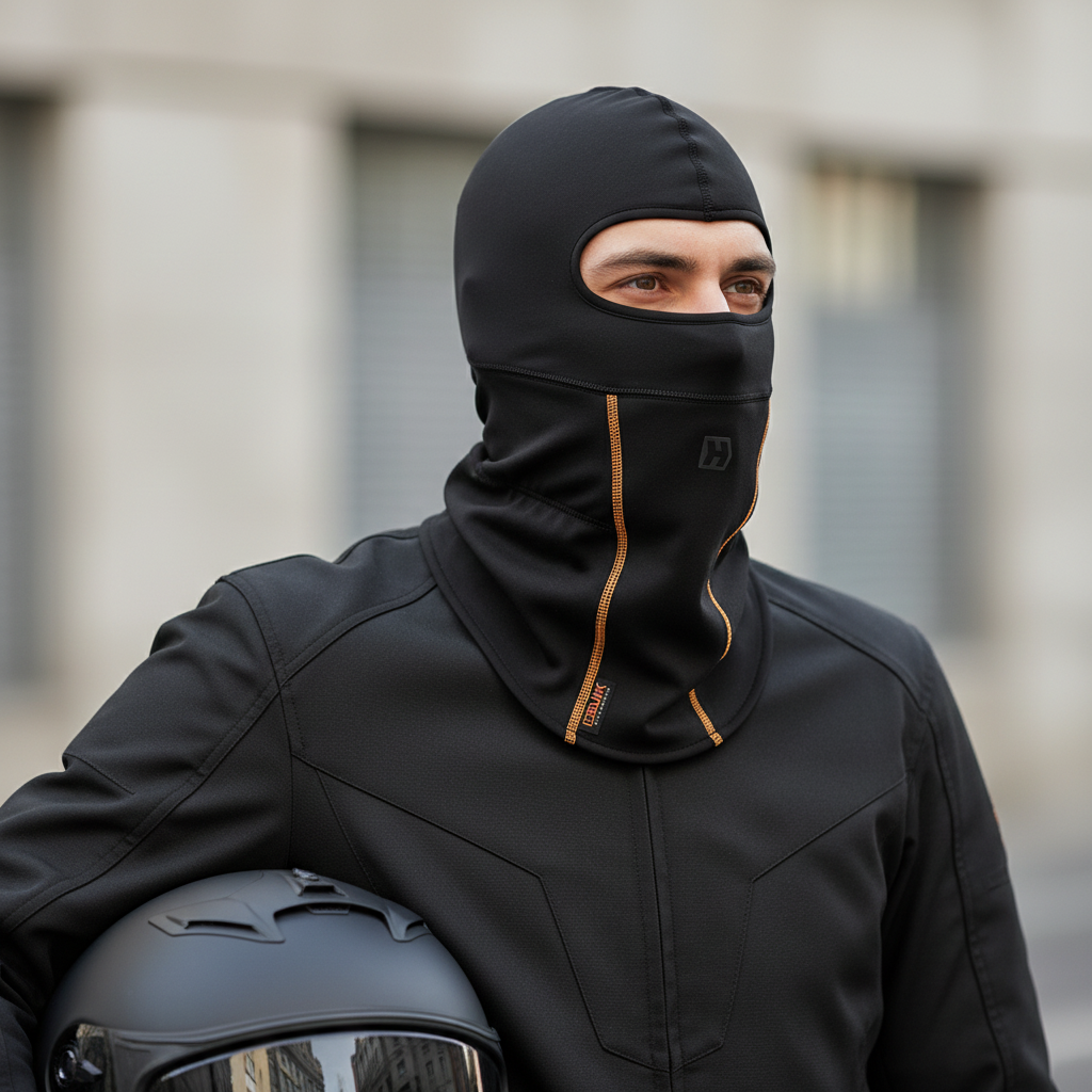 Sottocasco Balaclava Hevik Neoprene Nero Scaldacollo e Sottocasco - Moon Bike - Vista 3
