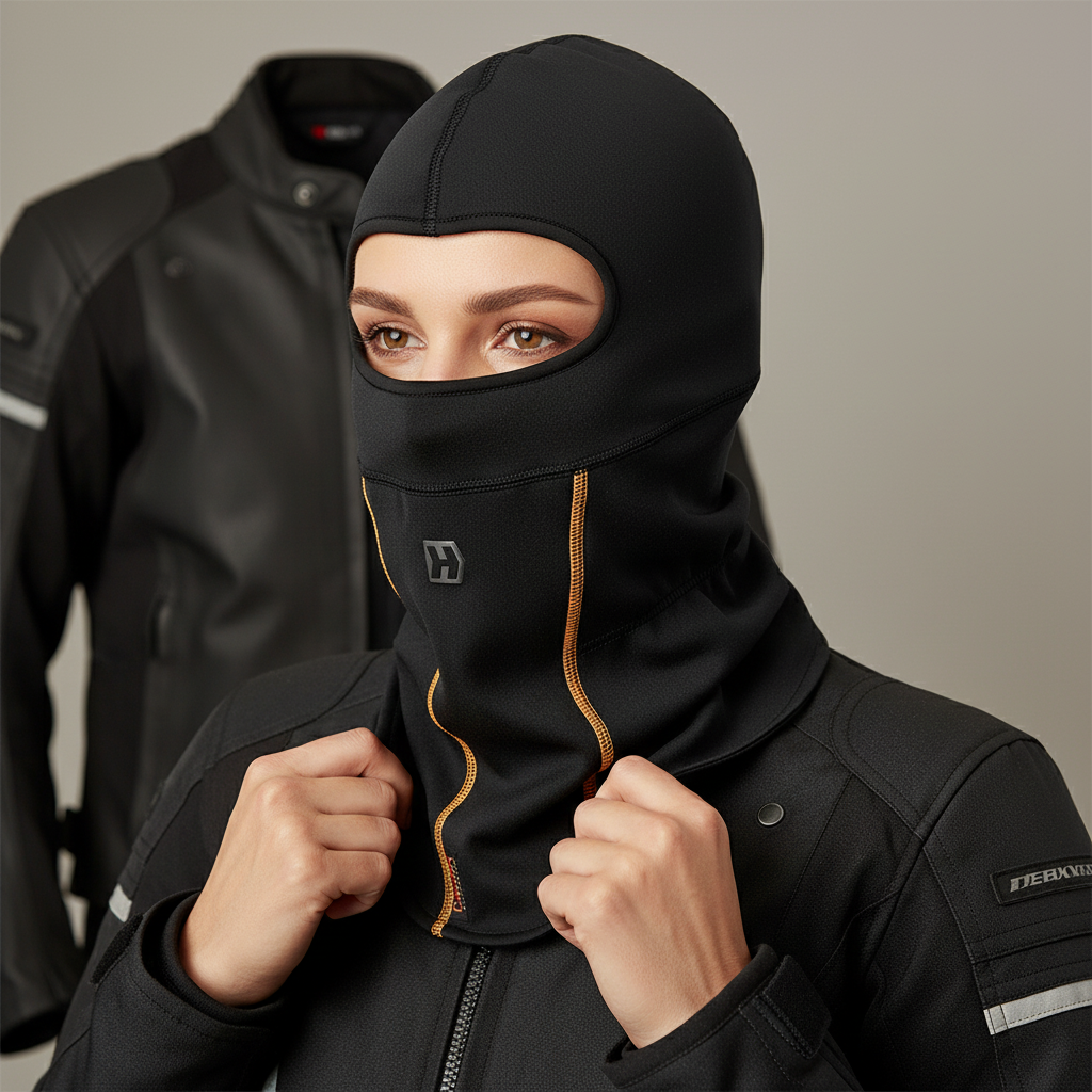 Sottocasco Balaclava Hevik Neoprene Nero Scaldacollo e Sottocasco - Moon Bike - Vista 5
