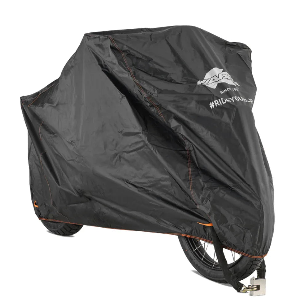 Kappa Moto Kappa KS203L Telo Coprimoto Impermeabile Taglia L – Moto Scooter Naked con Fori Antifurto Nero Teli coprimoto - Moon Bike - Vista 1