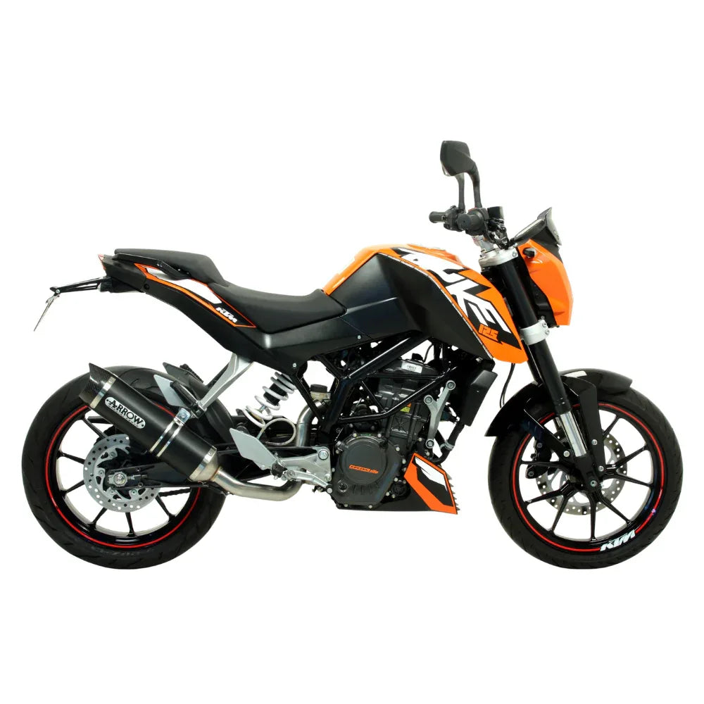 Arrow 51510AKN Terminale Street Thunder Alluminio Dark Omologato – KTM Duke 125 / Duke 200 (2011-2016)