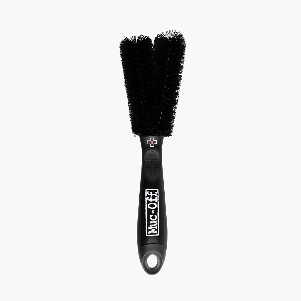 Spazzola a Due Teste per Raggi, Dischi e Sospensioni Muc-Off Two Prong Brush, articolo 53101 — Moon Bike