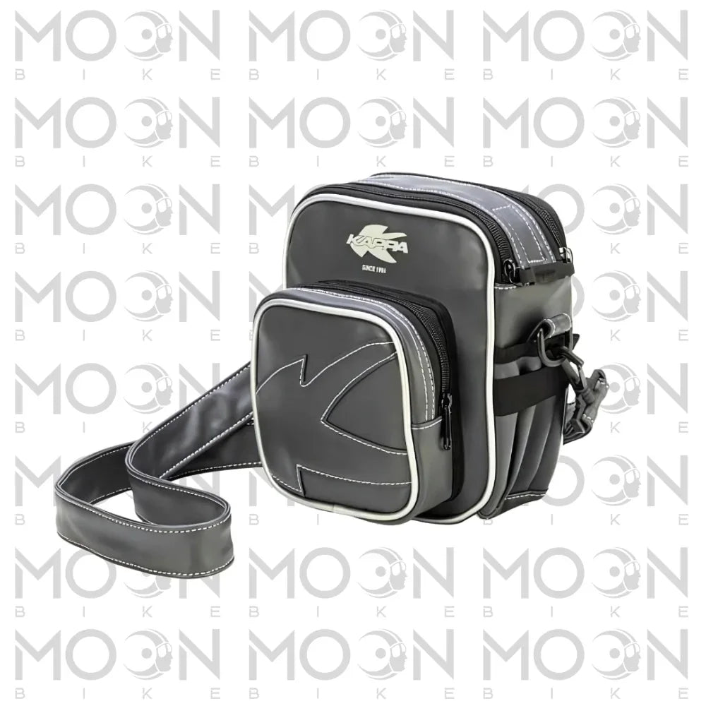 Kappa Moto Kappa Moto VPT02K Toast Bag in Pelle PU - Borsello Magnetico con Tracolla per Moto e Scooter Universale Stoccaggio e carico per veicoli - Moon Bike - Vista 1