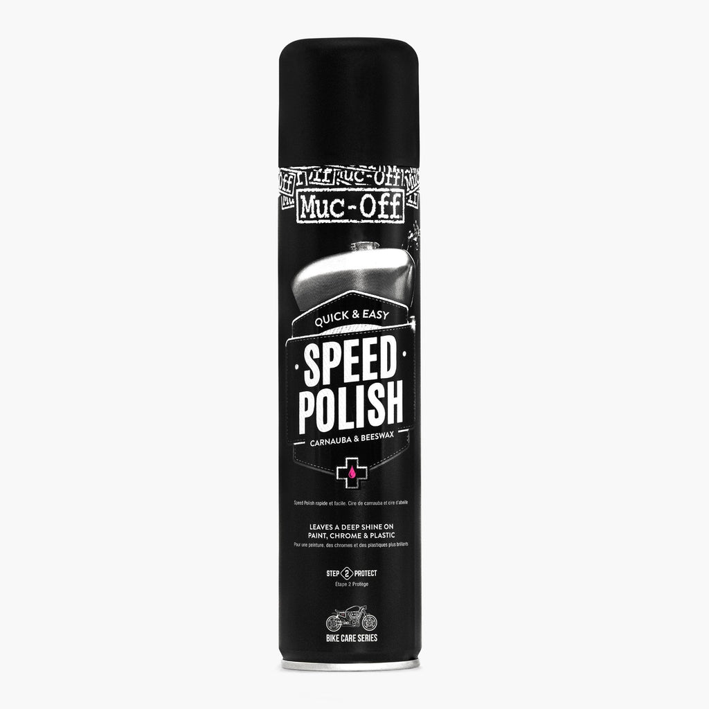 Cera Spray Rapida con Carnauba e Cera d'Api Muc-Off Speed Polish 400ml, articolo 53167 — Moon Bike