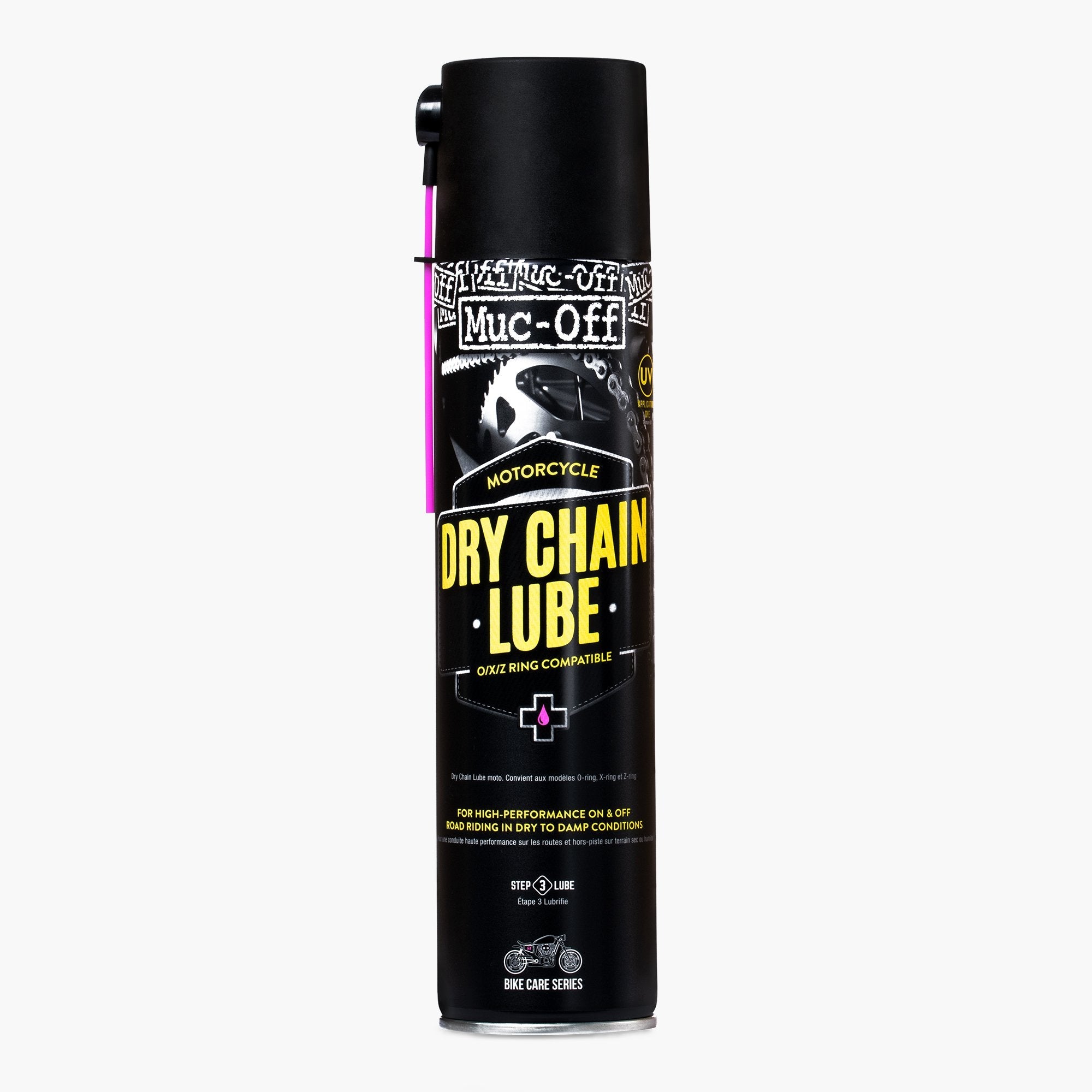 Lubrificante Catena Asciutto Anti-Polvere Muc-Off Dry Weather Chain Lube 400ml, articolo 53172 — Moon Bike