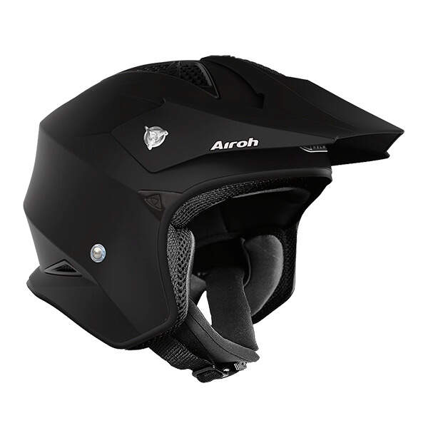 Airoh TRR S Casco Jet Trial Urban HPC Nero Opaco – ECE 22.06 Ultraleggero 850g - Moon Bike - Vista 2