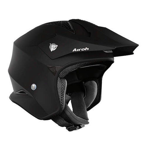 Airoh TRR S Casco Jet Trial Urban HPC Nero Opaco – ECE 22.06 Ultraleggero 850g - Moon Bike - Vista 2