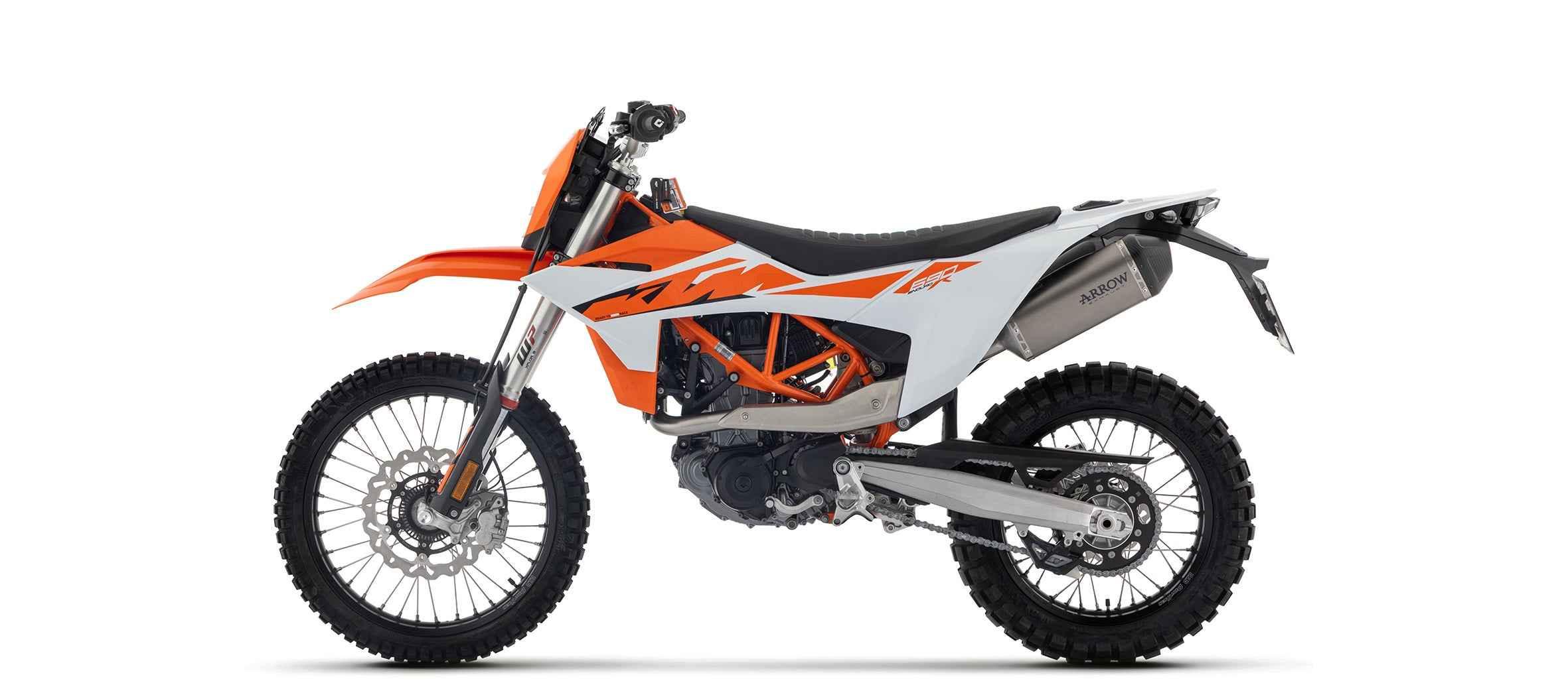 Kit completo con terminale Explorer in titanio per KTM 690 Enduro R / SMC-R 2025/2026 - Arrow (72669PK)