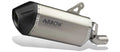 Terminale Sonora titanio Dark con fondello carby per Honda Africa Twin CRF 1100 L 2020/2023 - Arrow (72512SKN)