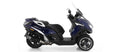 Terminale Urban alluminio Dark con fondello in carbonio per Peugeot METROPOLIS 400 2017/2021 - Arrow (73519AKN)