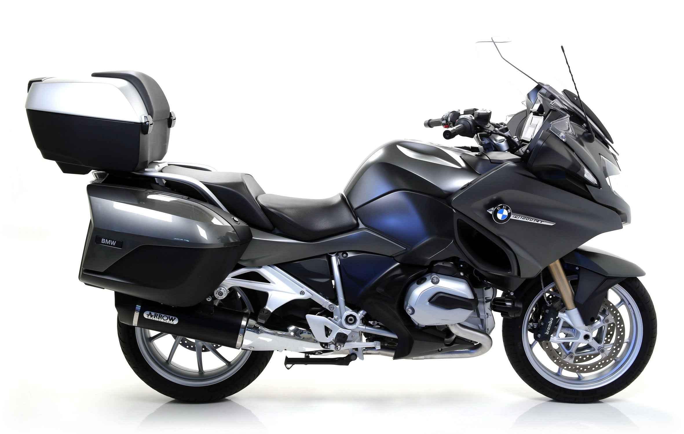 Terminale Maxi Race-Tech alluminio Dark con fondello carby per BMW R 1200 RT 2014/2016 - Arrow (71838AKN)