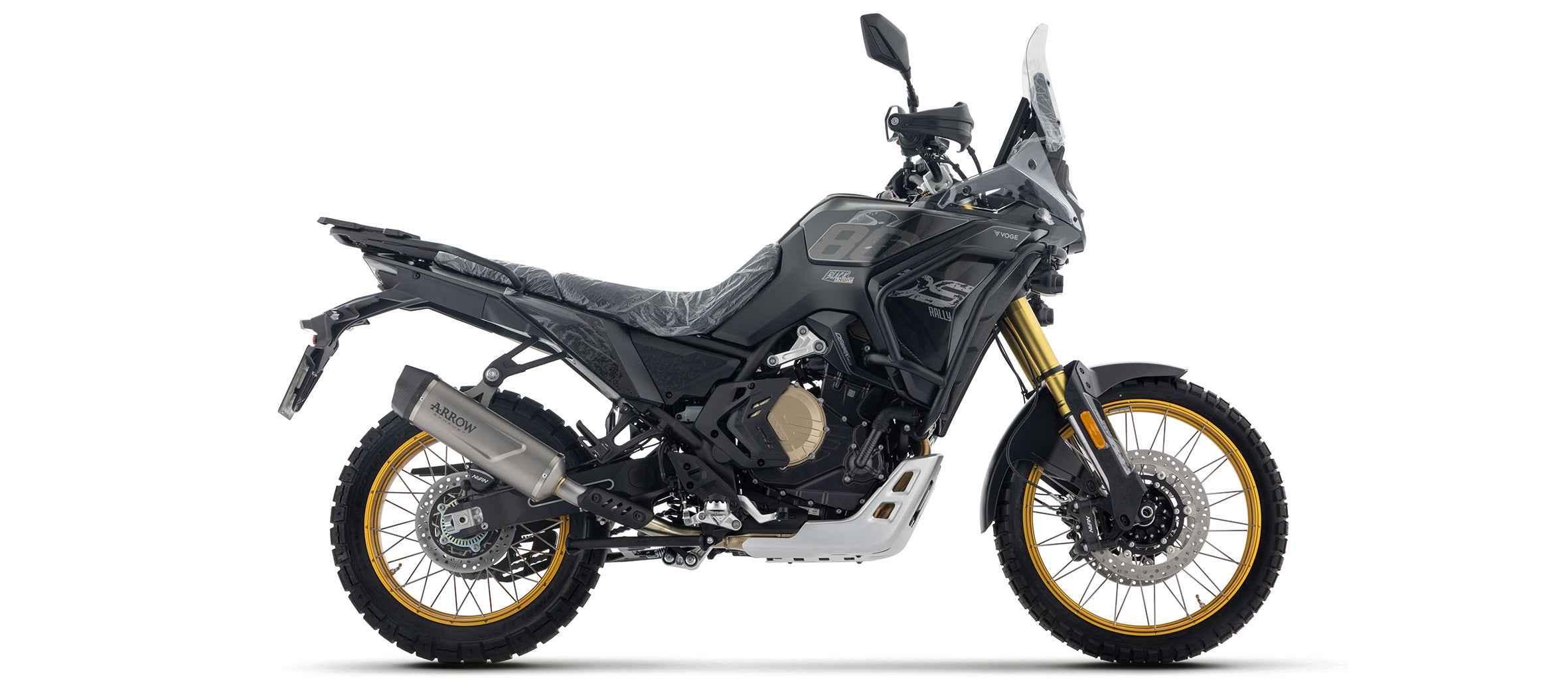 Terminale Indy Race EVO titanio con fondello carby per Voge Valico 800DSX Rally 2025/2026 - Arrow (72693PK)